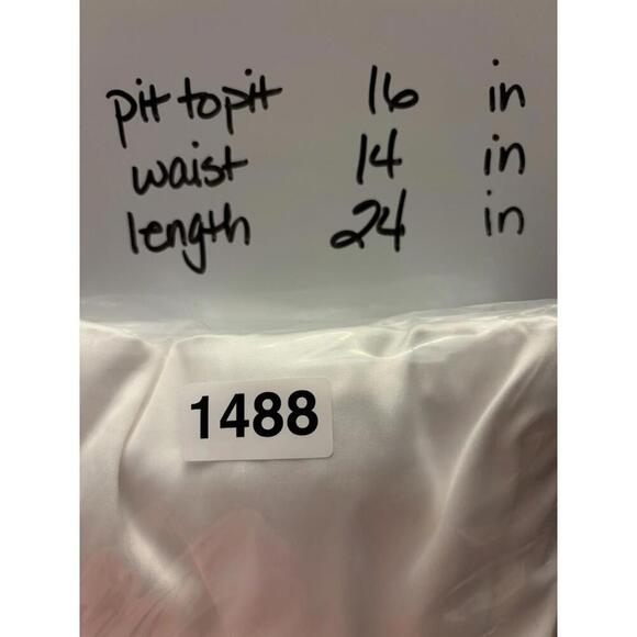 Lulus Adorable Chicness White Satin Strapless Mini M 1488 - Picture 8 of 8